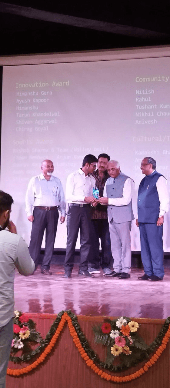 Innovation award stage photo